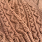 Chunky Cable Knit Cardigan (Blush Pink)