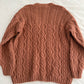 Chunky Cable Knit Cardigan (Blush Pink)