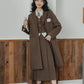 Academia Longline Blazer Jacket (Mocha Brown)