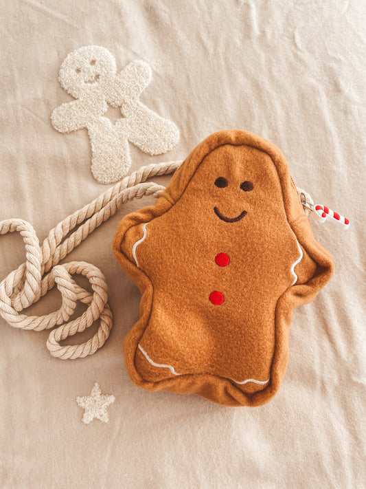 Gingerbread Man Phone Pouch (Brown)