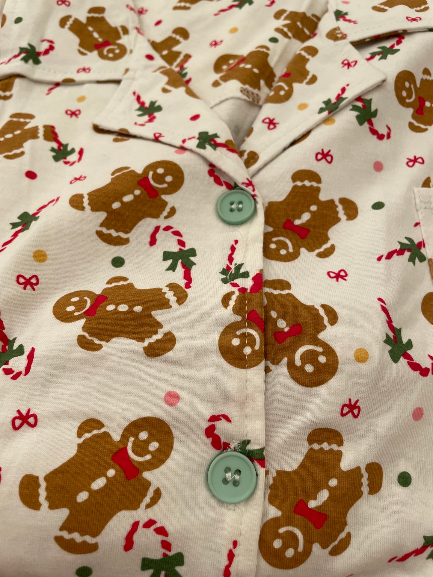 Gingerbread Pyjamas Set (White)