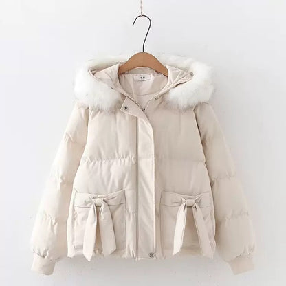 Little Bow Puffer Jacket (5 Colors)