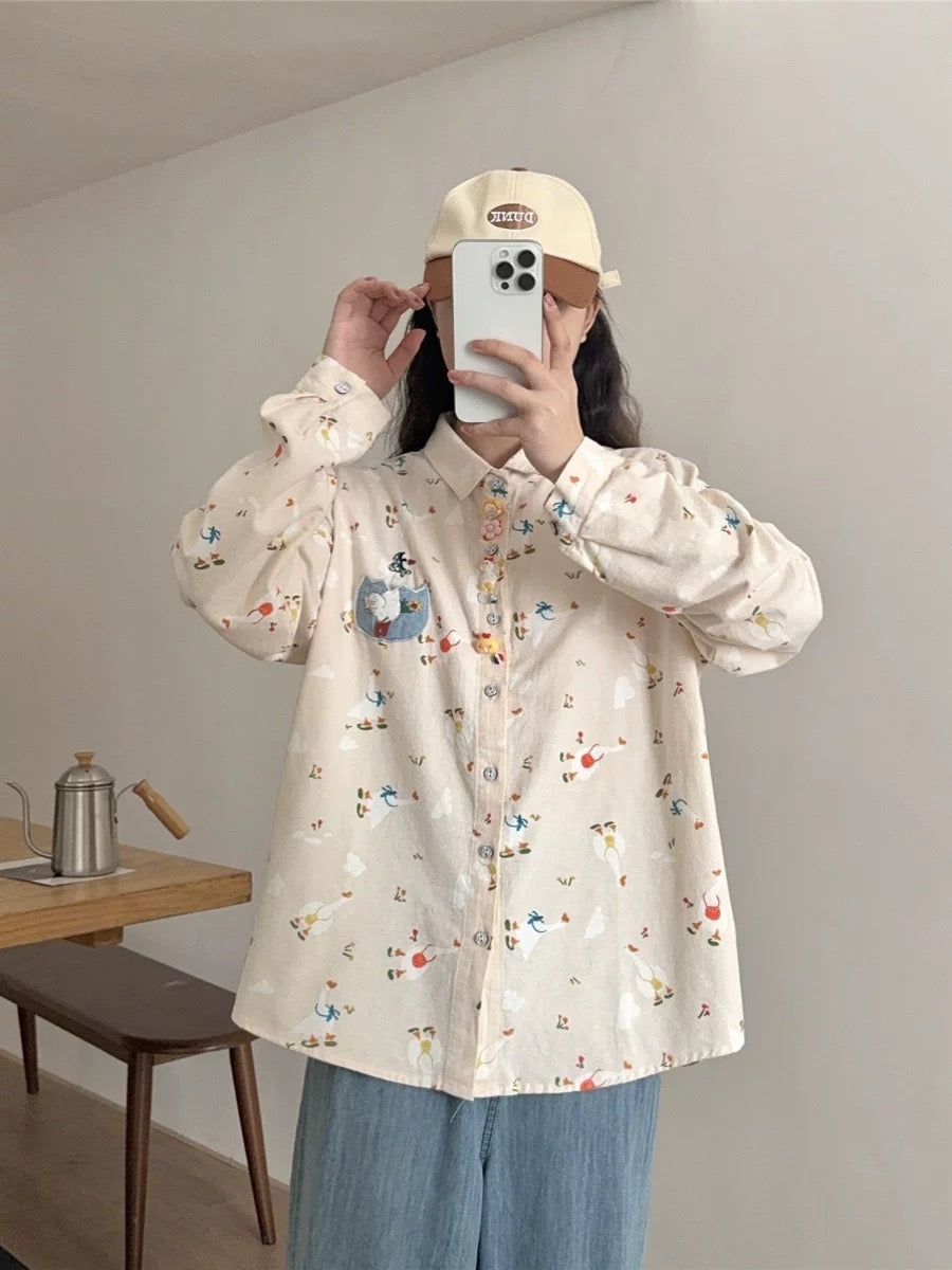Goosing Around Blouse (2 Colors)