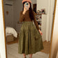 Cozy Floral Midi Skirt (2 Colors)