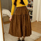 Cozy Floral Midi Skirt (2 Colors)