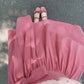 Polka Dot Bow Twofer Midi Dress (Pink)