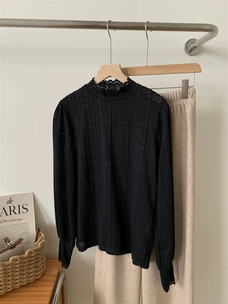 Lace & Vines Layering Shirt (4 Colors)