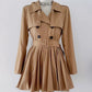 Mini Trench Dress (Khaki)