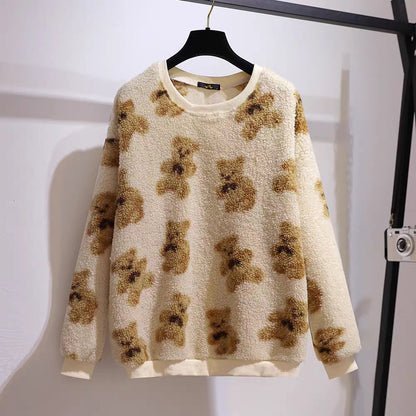 Teddy Bear Fleece Sweater (3 Colors)