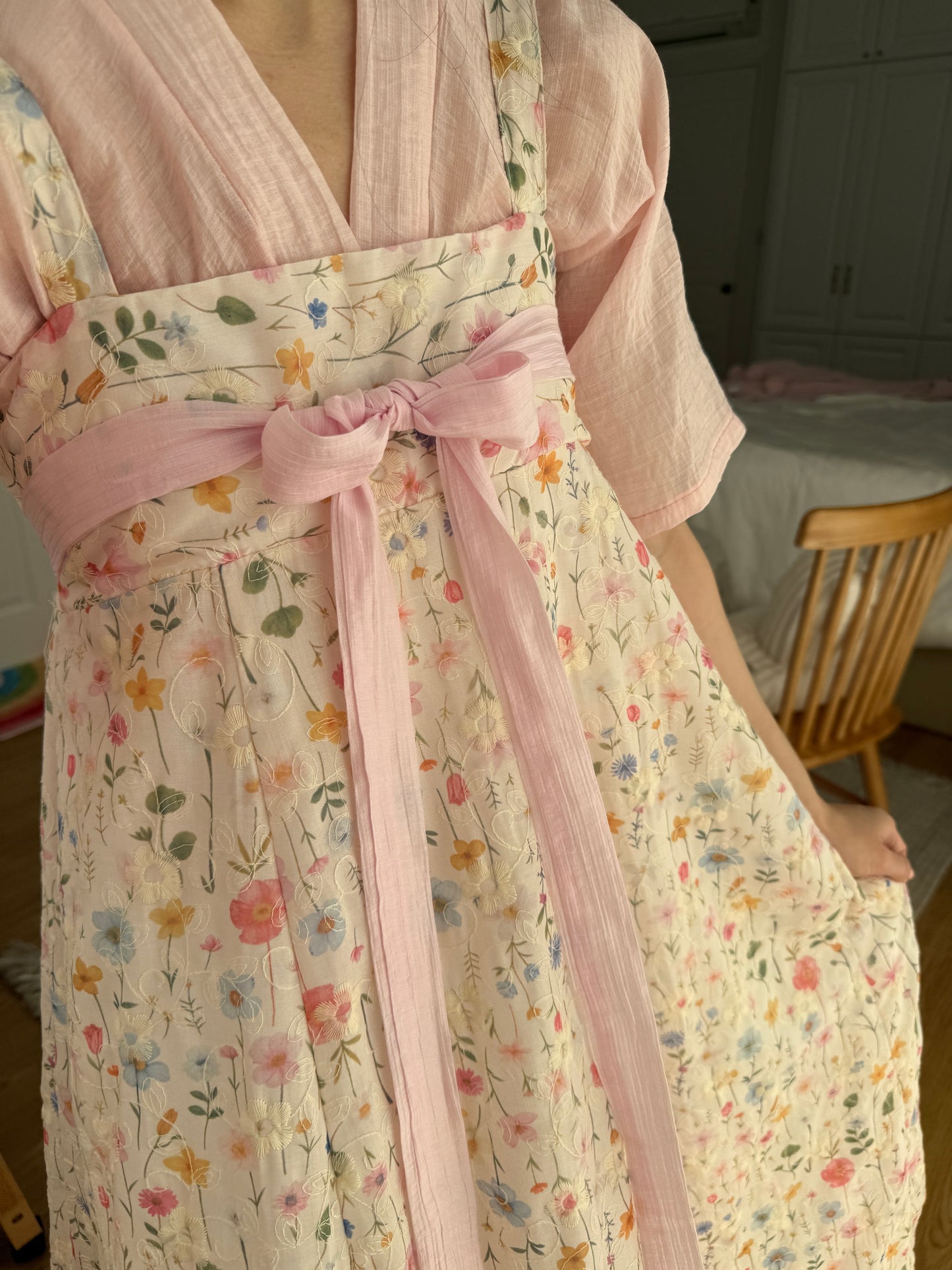 Blooming Flowers Qixiong Dress (2 Colors)