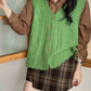 Button Front Knit Vest (5 Colors)