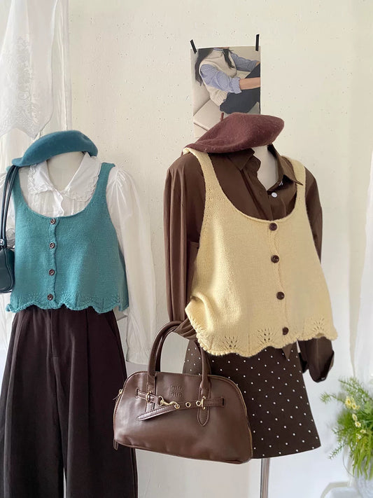 Button Cami Vest (5 Colors)