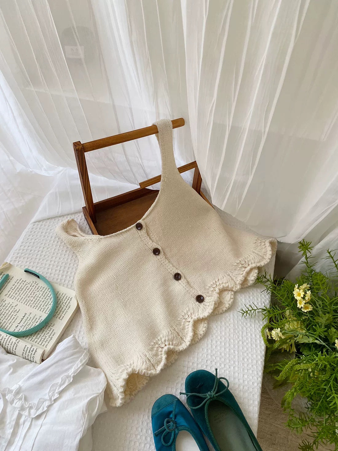 Button Cami Vest (5 Colors)