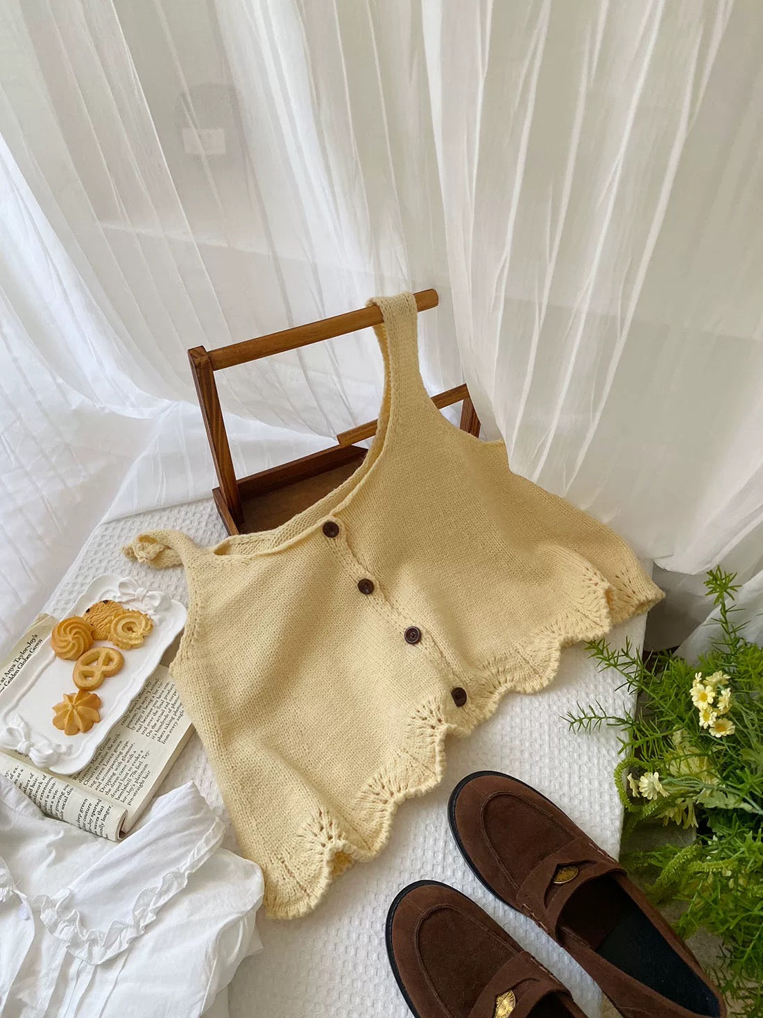 Button Cami Vest (5 Colors)