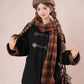 Bookshop Plaid Toggle Jacket & Skirt Set (Black)