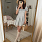 Gingham Rose Mini Dress (2 Colors)