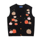 Pumpkin Patch Sweater Vest (Black)