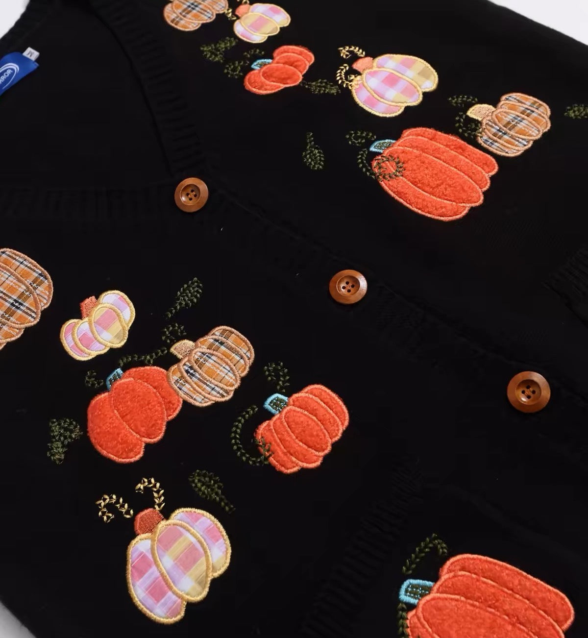 Pumpkin Patch Sweater Vest (Black)
