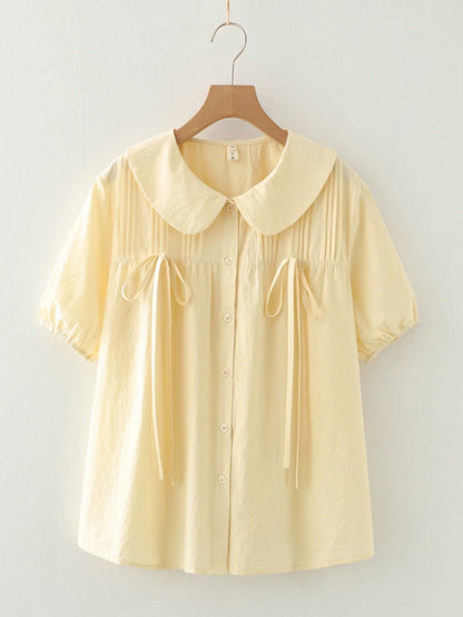 Bow Tied Blouse (2 Colors)