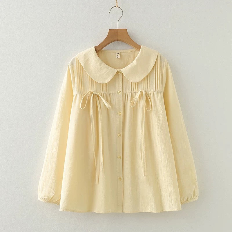 Bow Tied Blouse (2 Colors)