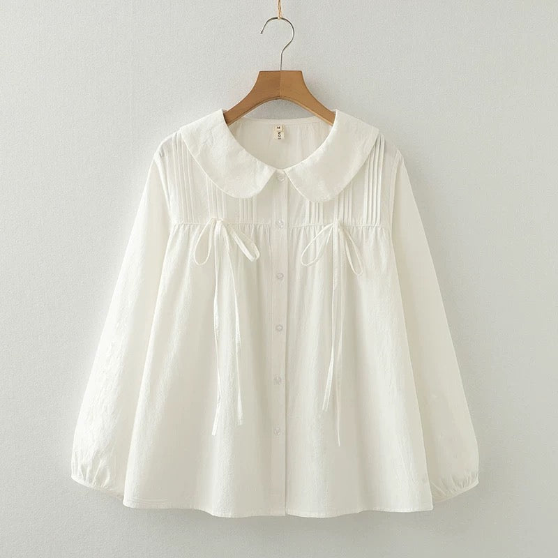 Bow Tied Blouse (2 Colors)