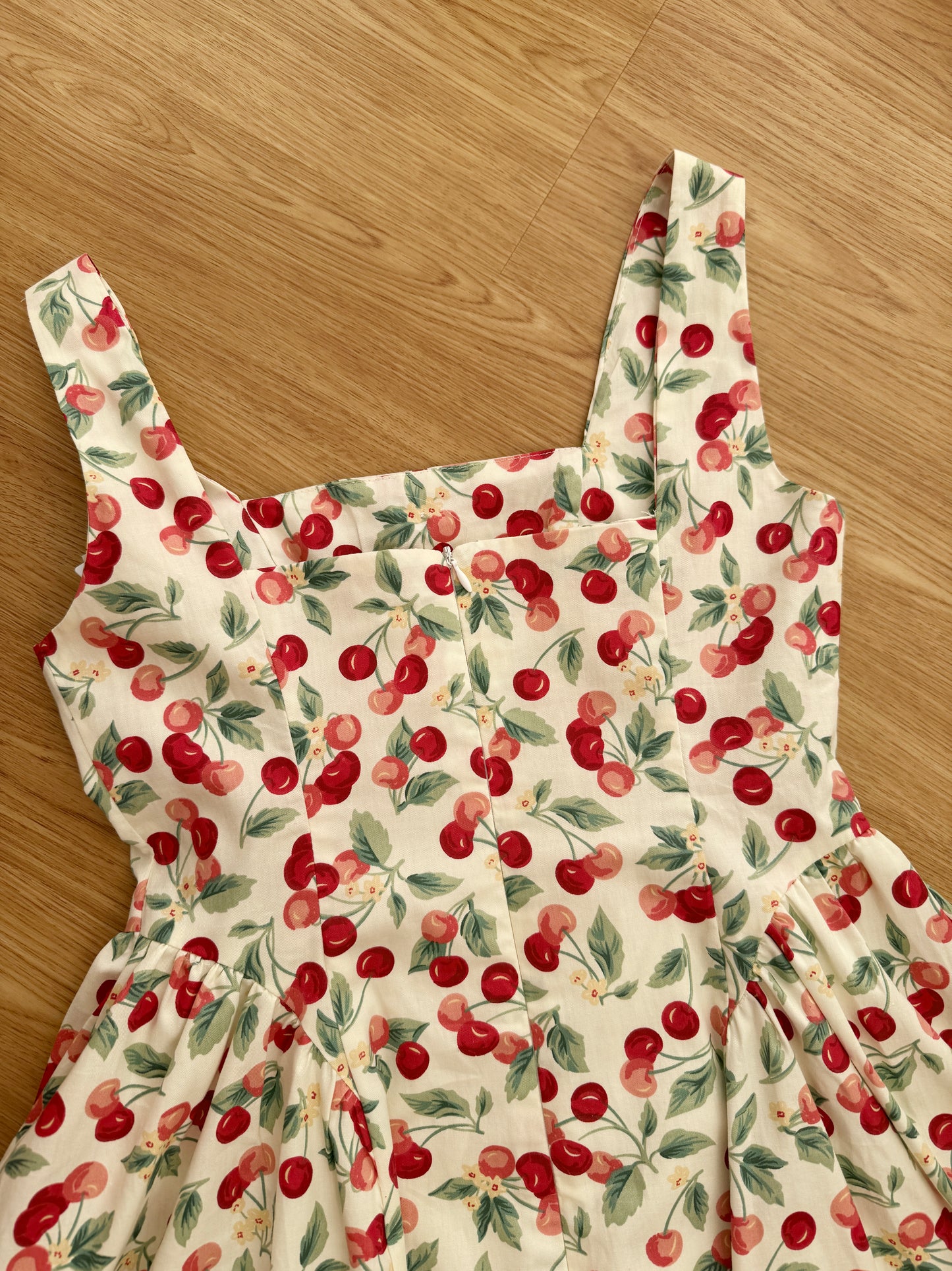 Cherry Jam Mini Dress (White)