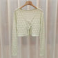 Sheer Floral Lace Double Tie Cardigan (5 Colors)
