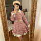 Flirty Plaid Tweed Mini Dress (Pink)