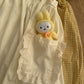 Gingham Cottage Puff Sleeve Midi Dress & Apron Set (Yellow)