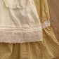 Gingham Cottage Puff Sleeve Midi Dress & Apron Set (Yellow)