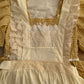 Gingham Cottage Puff Sleeve Midi Dress & Apron Set (Yellow)