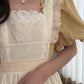 Gingham Cottage Puff Sleeve Midi Dress & Apron Set (Yellow)