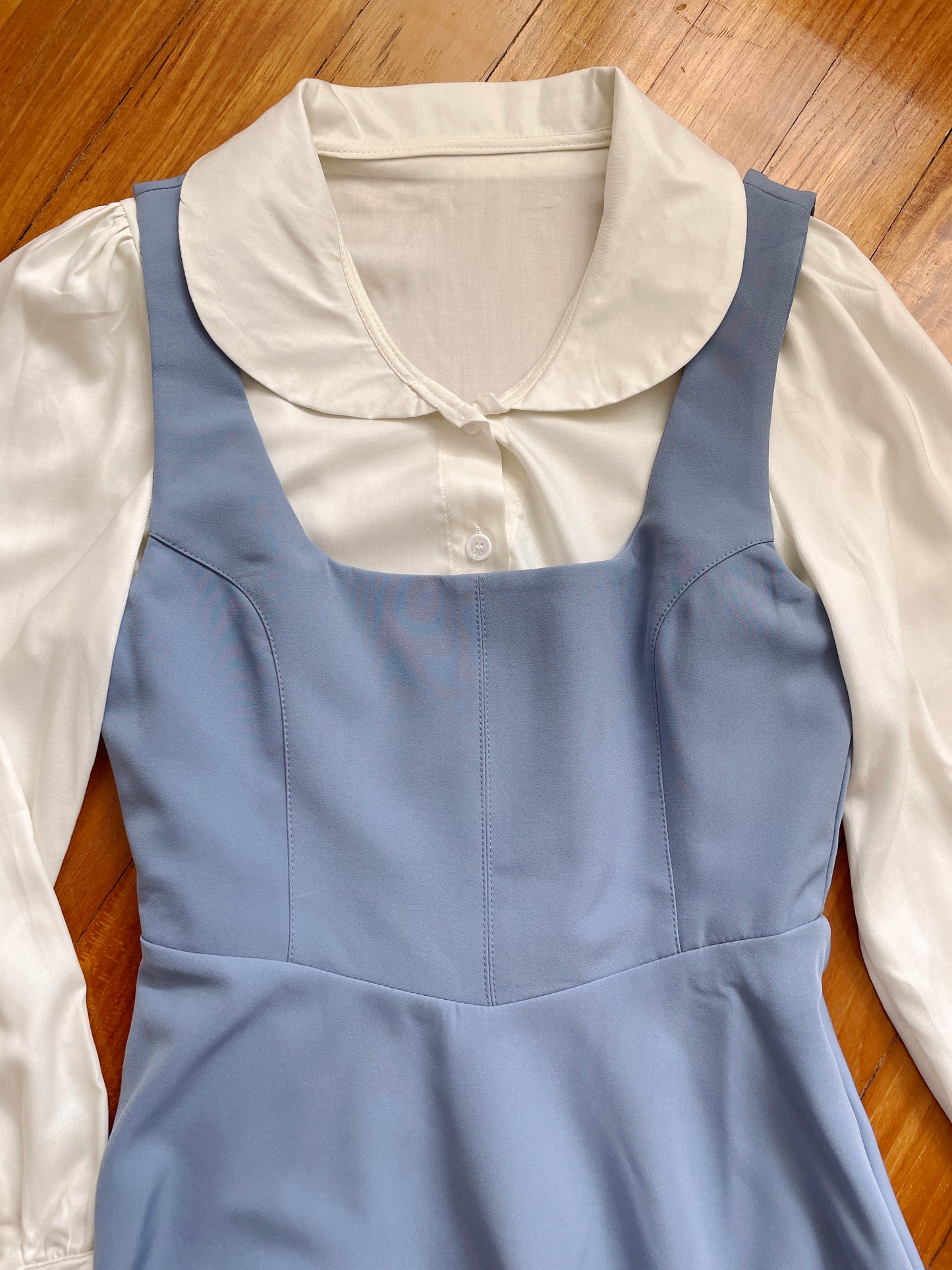 La Belle Enfant Dress (Blue/White)
