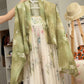 Wildflower Qixiong Famensi Dress Set (Green/White)