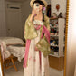 Wildflower Qixiong Famensi Dress Set (Green/White)