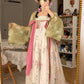 Wildflower Qixiong Famensi Dress Set (Green/White)