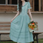 Midsummer Blues Midi Dress (Teal)
