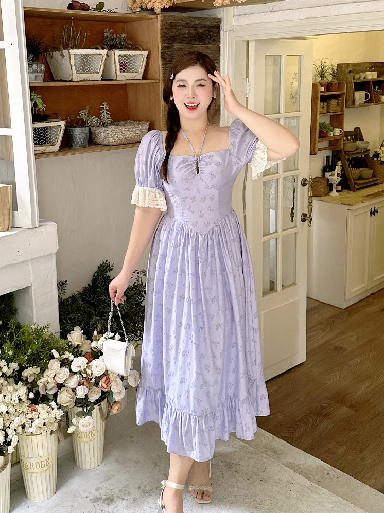 Tangled Twine Midi Dress (Lavender)