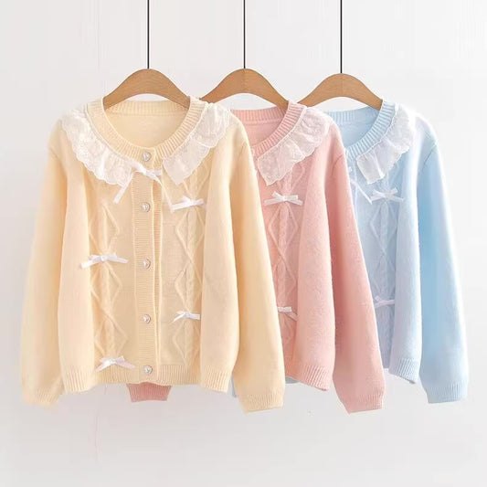 Babygirl Bow Cardigan (3 Colors)