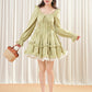 Leafy Gift Mini Dress (Green)