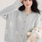 Ditsy Floral Round Neck Cardigan (4 Colors)