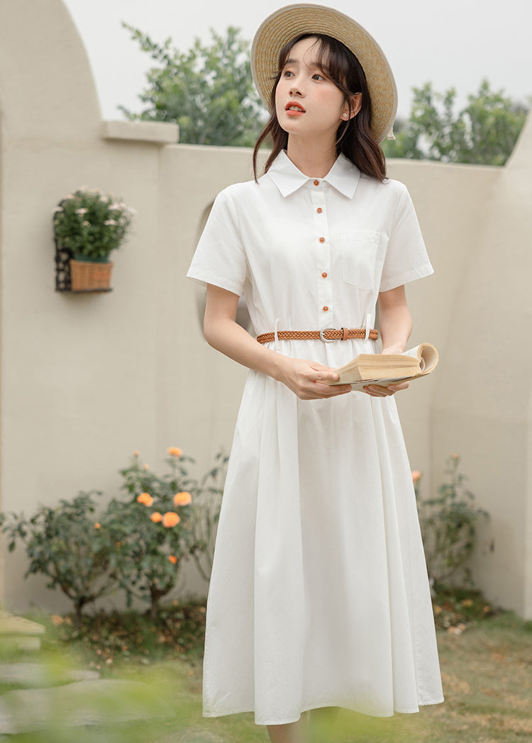 Beach House Shirt Dress (2 Colors) Green / M Beach House Shirt Dress (2 Colors) Green / M