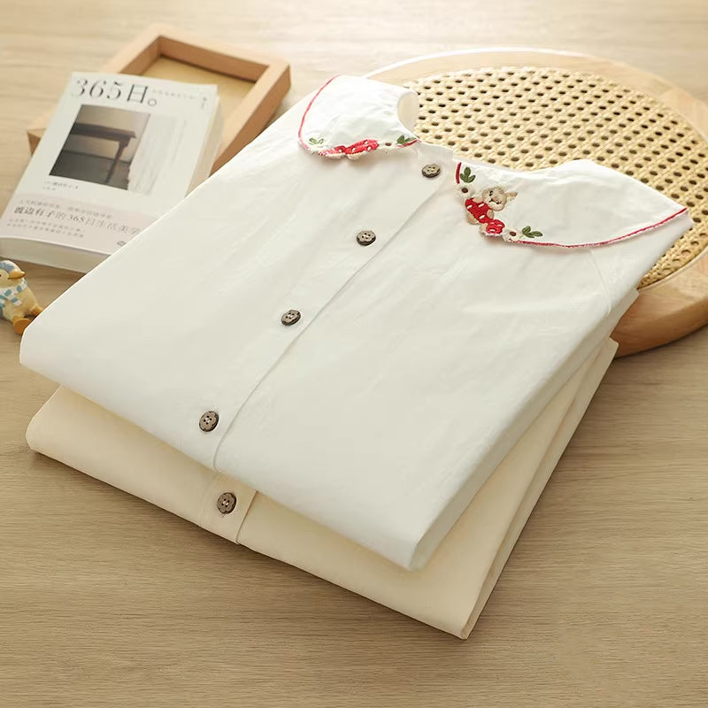 Mushroom Squirrel Blouse (2 Colors)