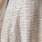 Daytime Sequin Tweed Mini Dress (Beige)