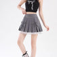 Bow Lace Pleated Mini Skirt (7 Colors)
