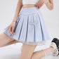 Bow Lace Pleated Mini Skirt (7 Colors)