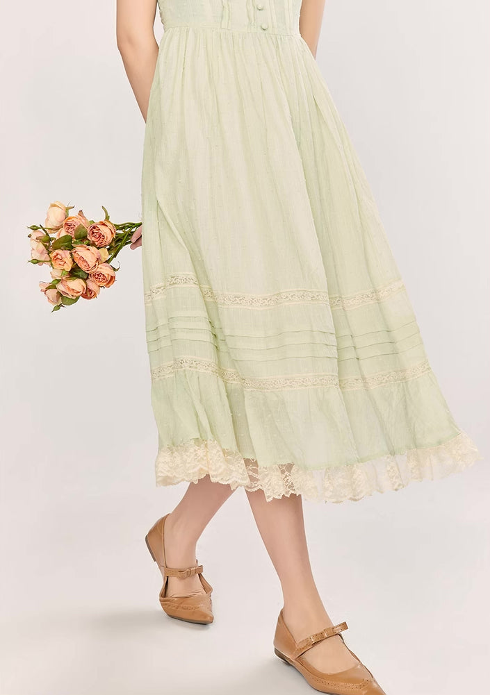 Sorbet Lace Midi Dress (Mint)