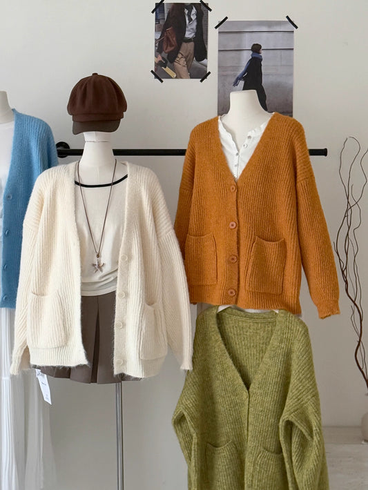 Newsboy Knitted Cardigan (8 Colors)