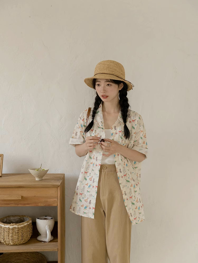 Best Boy Button Up Shirt (Cream)