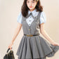 Summer Cadet Mini Twofer Dress (Blue/Gray)
